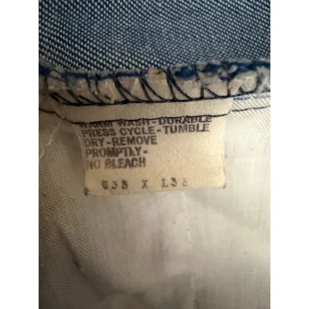 Vintage Levi’s Sta Prest Never Needs Ironing Jeans Orange Tag Rare Size W33 XL33